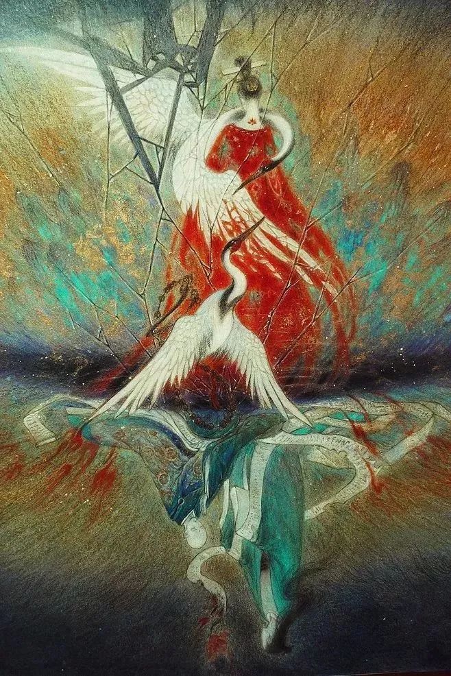 大鱼海棠唯美漫画插画设计,马克笔插画大鱼海棠