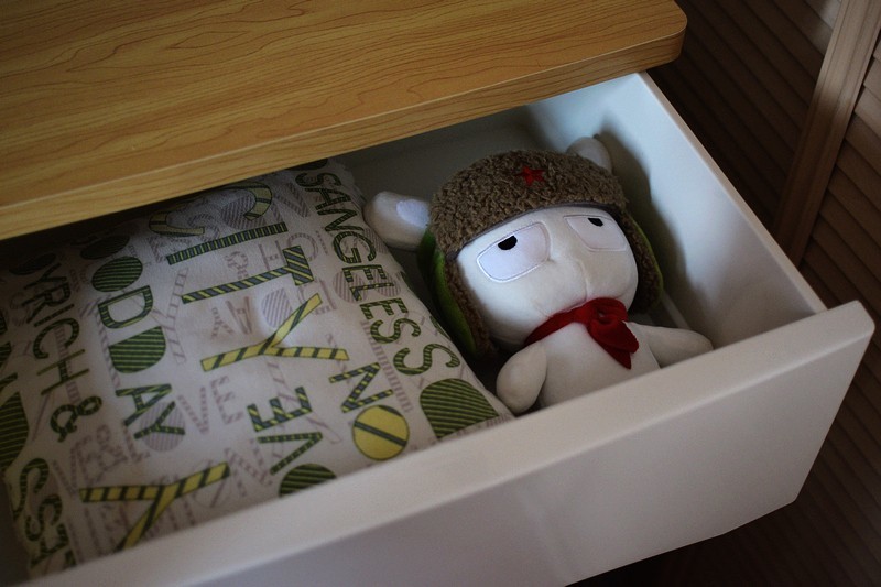 也雅可移动家用抽屉式收纳柜五层,五层渐变蓝加厚抽屉式收纳柜5层