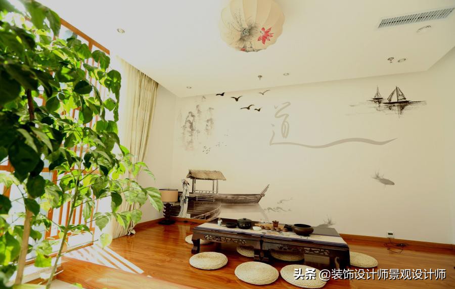 50平米禅意中医养生馆设计图,中医养生理疗会所设计