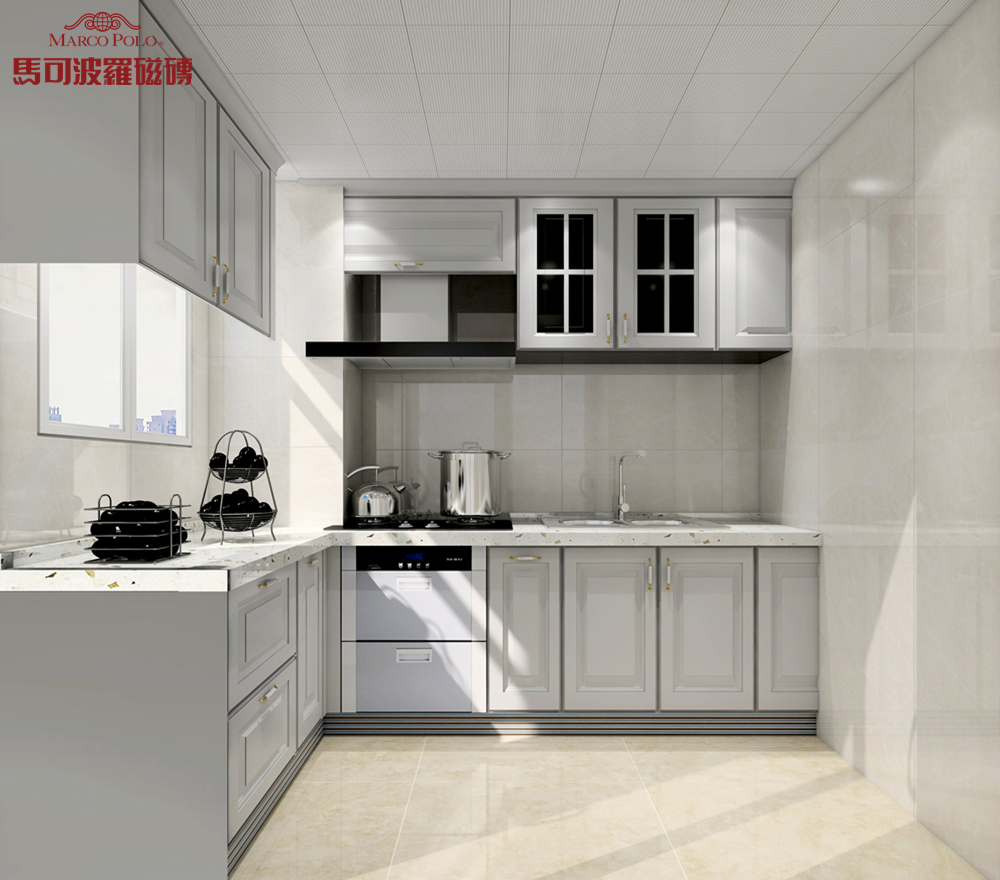 素色砖铺贴效果图设计,设计师新中式风格瓷砖铺贴效果图