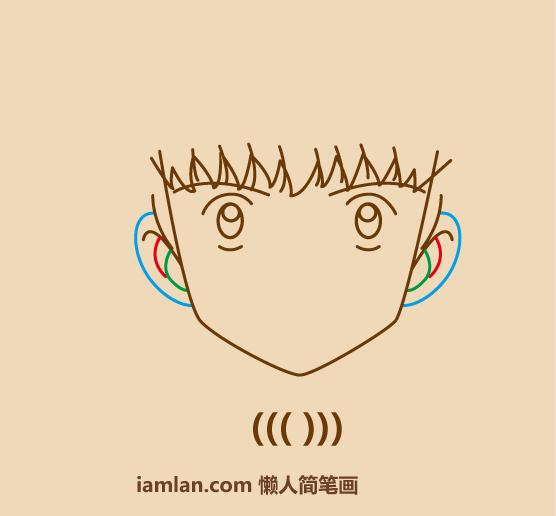 一分钟足球绘画,足球小子铅笔画图片