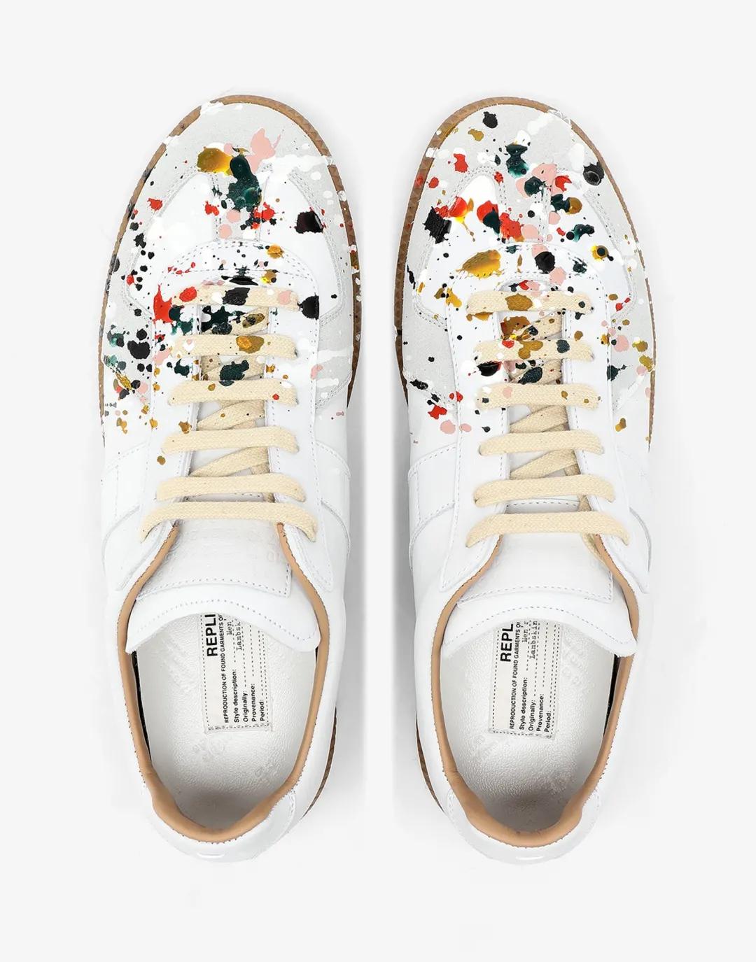 德训鞋奶油蓝白,白百何黑色德训鞋穿搭