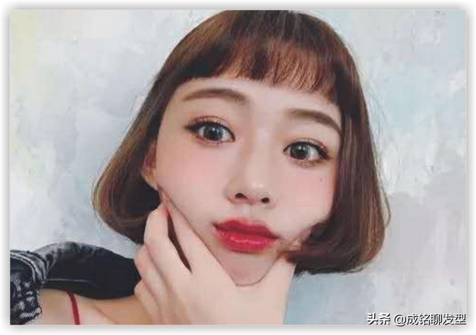 谁说圆脸不适合狼尾,圆脸短发不要刘海发型酷酷的