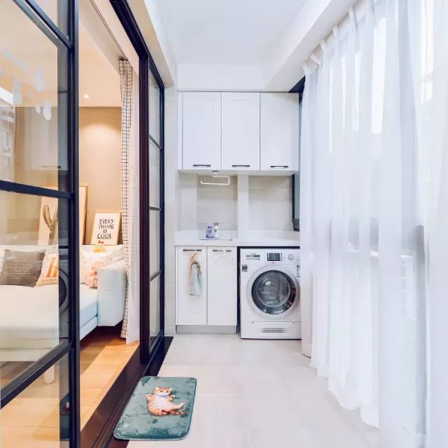 阳台有洗衣柜洗衣机电源怎么布置,阳台装修哪些细节要知道