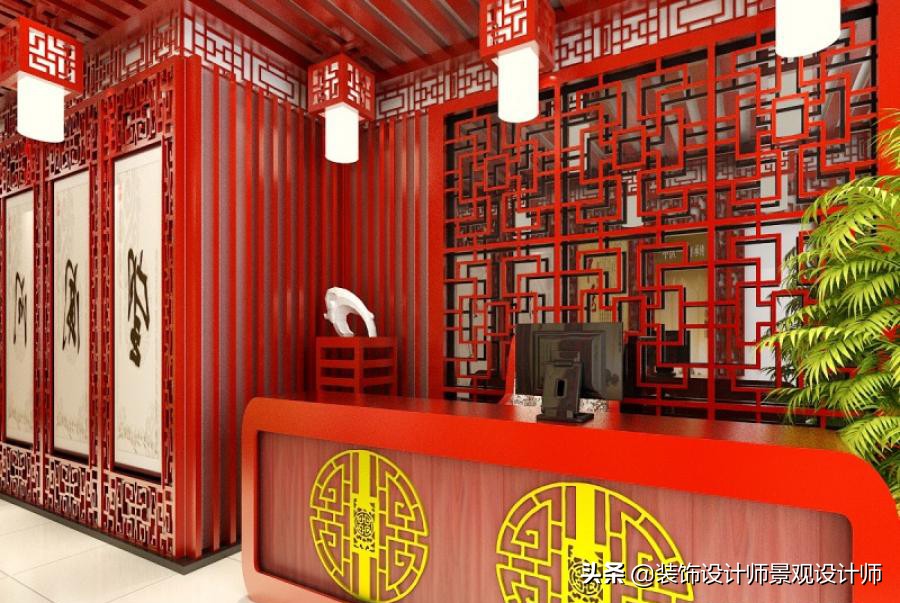 50平米禅意中医养生馆设计图,中医养生理疗会所设计