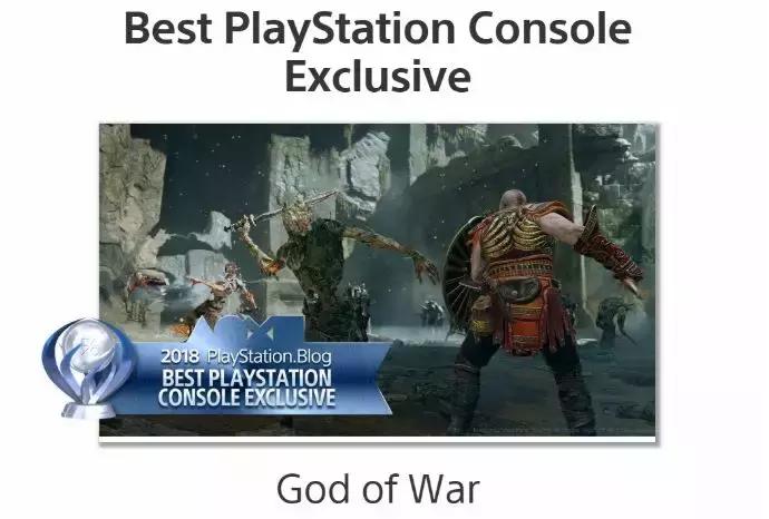 2018年度最佳游戏堡垒之夜,playstation年度最佳