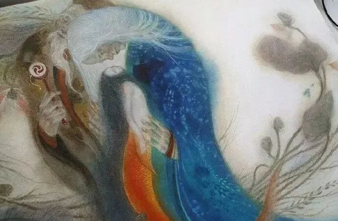 大鱼海棠唯美漫画插画设计,马克笔插画大鱼海棠