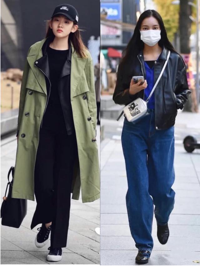 韩国女生人手一件黑色打底衫，穿出了时尚与高级，气质不比超模差