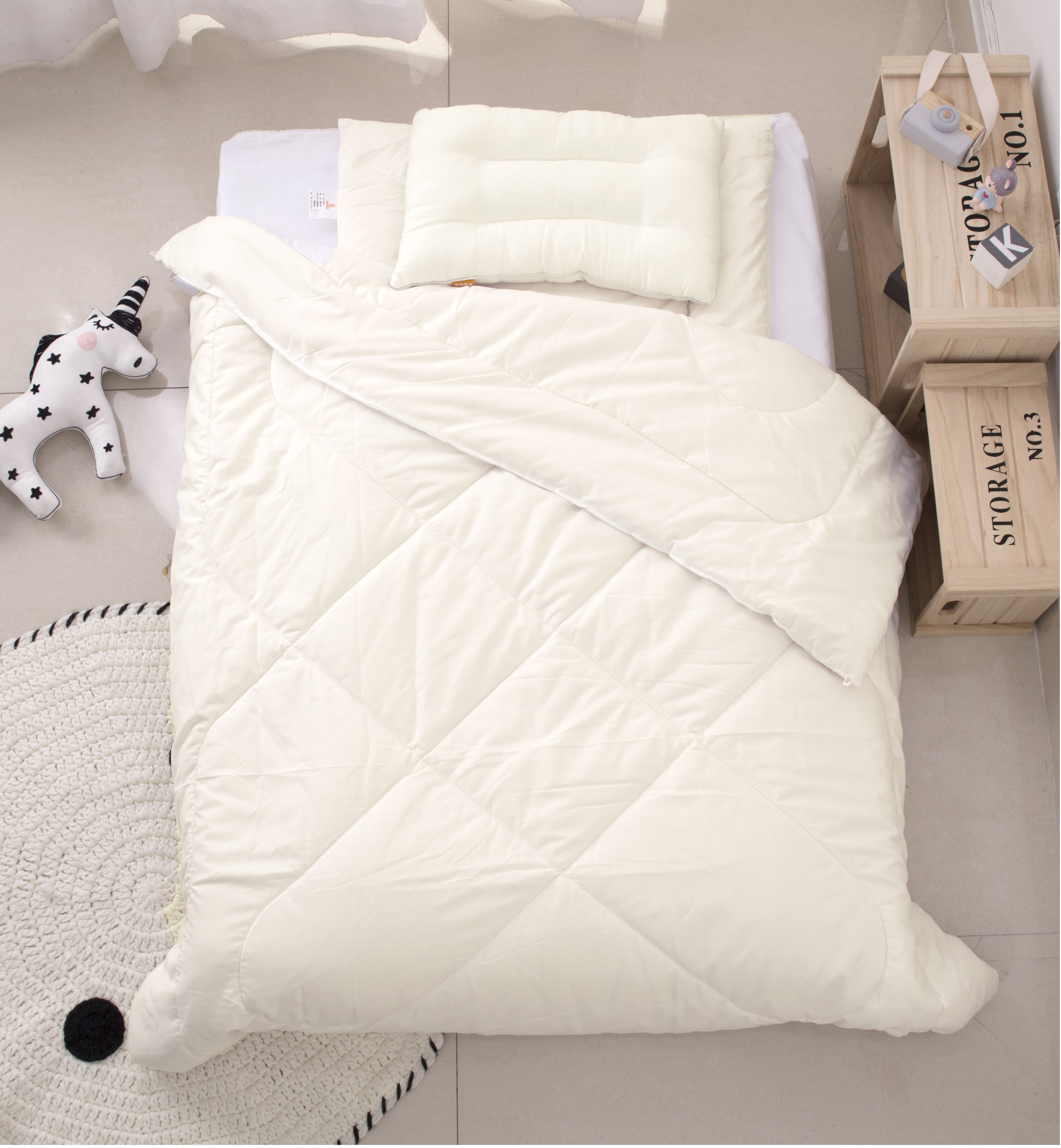 幼儿园牛奶绒床品三件套,幼儿园床品是整套买还是分开买好