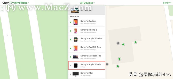 如何使用applewatch查找其他设备,findmy苹果怎样使用的