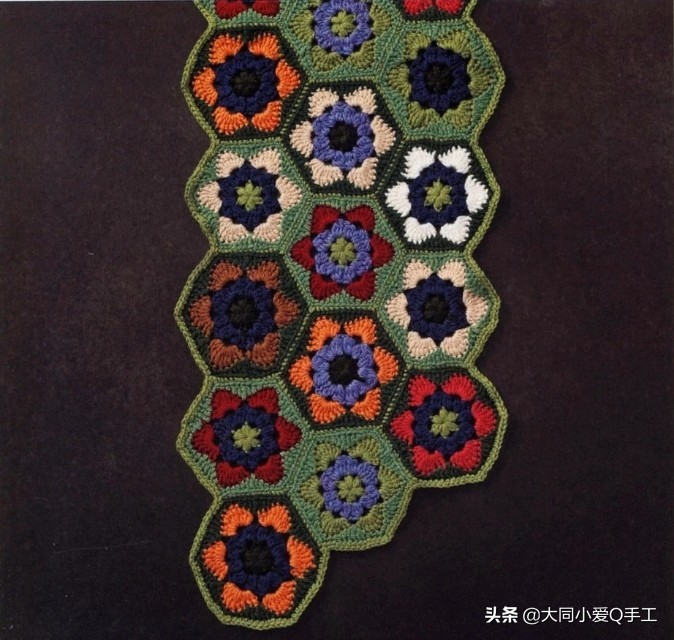 钩针编织好看的毯子,钩针编织一款好看的毯子