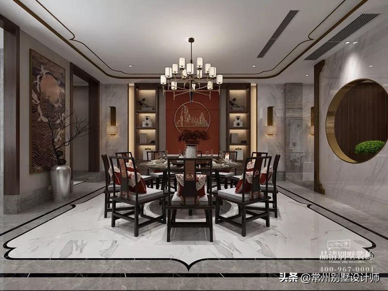 常州别墅现代风格装修,常州现代中式禅意装修风格设计