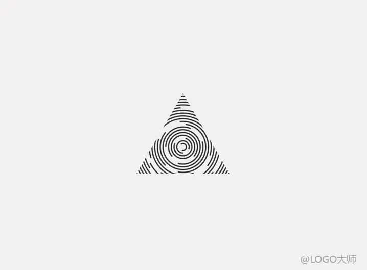 三角形元素logo,心形元素创意logo设计欣赏