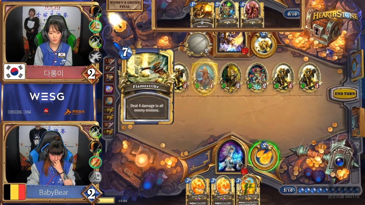 炉石传说：罕见韩国美女竟是世界冠军？网友：小姐姐天下第一