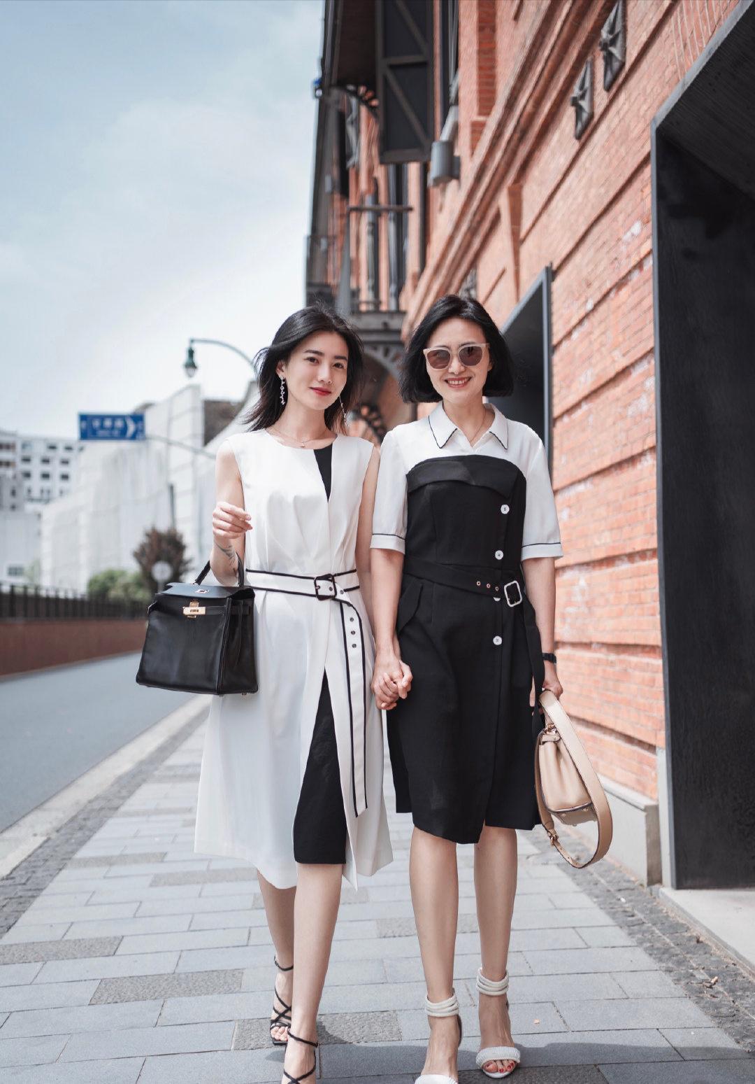 三木母女同款夏装,三木神仙母女穿搭