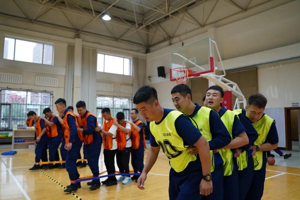 消防大队举办消防运动会,消防志愿活动火焰蓝