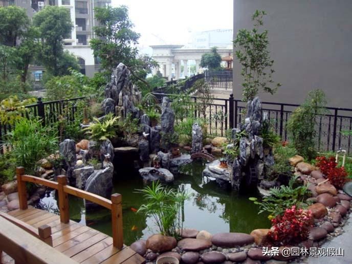 泰州假山鱼池施工费用,农村庭院鱼池假山制作全过程