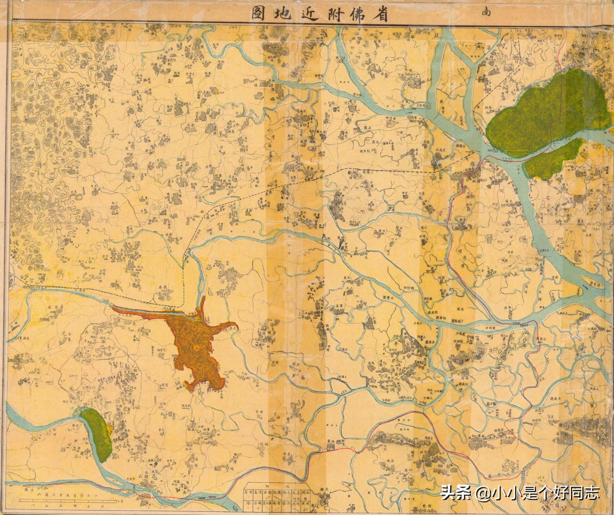 佛山南海之前的旧地图,旧佛山地图