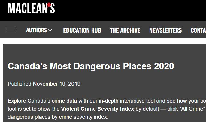 加拿大最危险的街区,温哥华最差城市