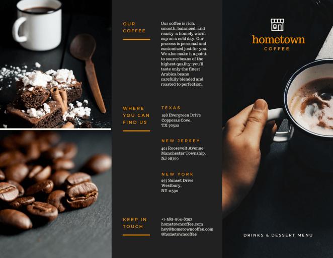 招生三折页设计,富有高级感的三折页设计