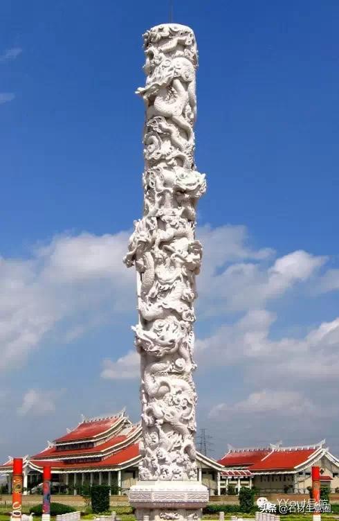 大型大理石石雕龙柱,石雕龙柱作品大全