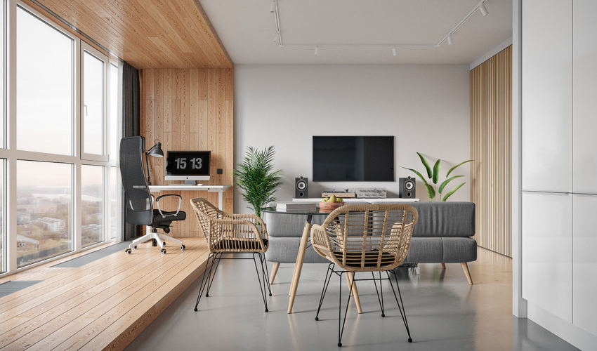 让人羡慕的全景落地窗,自然采光落地窗效果图