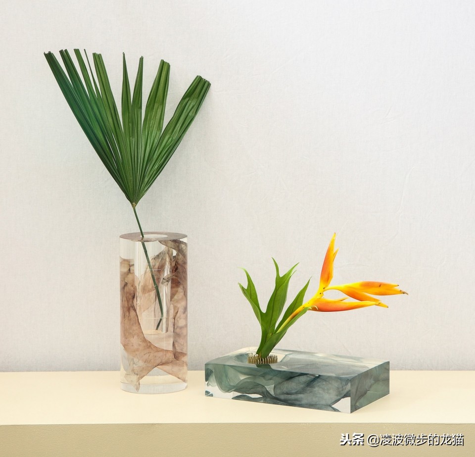 创意干花装饰小花瓶,创意花瓶加花