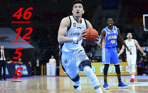 郭艾伦46分12板集锦,郭艾伦46分12篮板5集锦