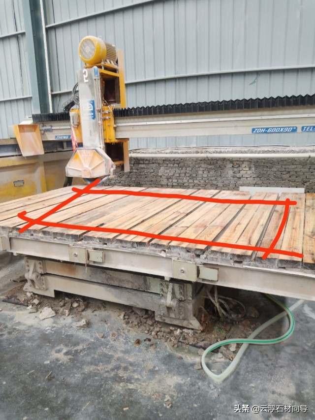 石材红外线桥切机90度不准怎么调,大理石桥切机液压维修