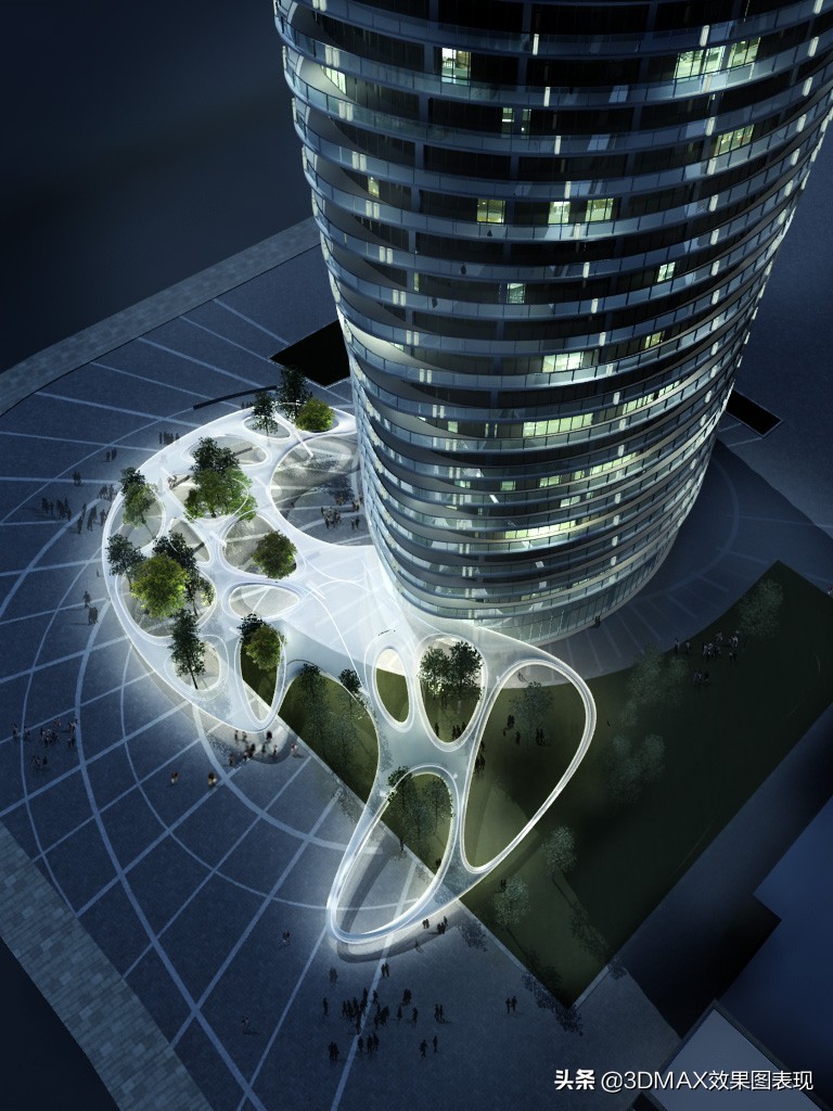 3d室外建筑效果图出图,3d仿古建筑模型效果图