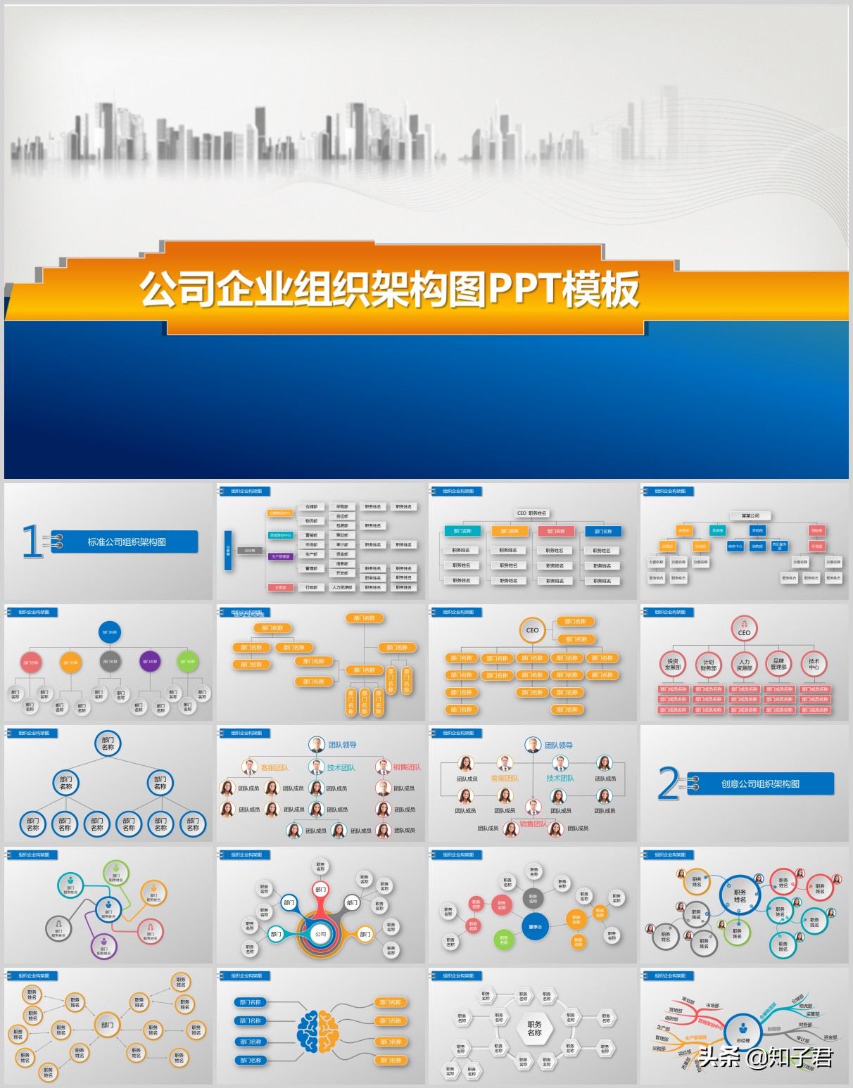 如何用ppt快速制作较多组织架构图,公司组织架构图制作ppt