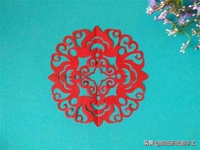 石榴多子多福剪纸,多子石榴剪纸图片大全