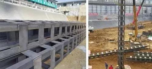 深基坑安全马道样板图,深基坑样板施工图解