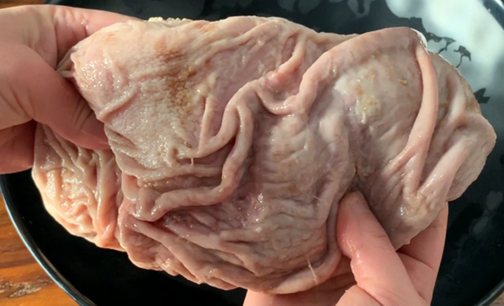 洗猪肚容易破,洗猪肚为什么要用醋