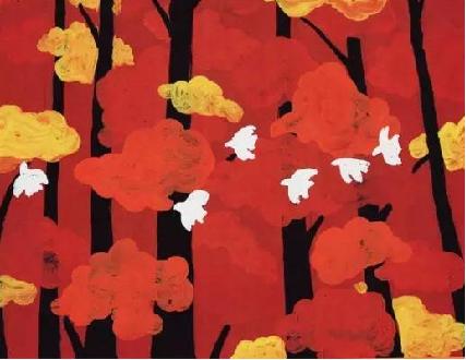 儿童画创意美术3-4岁水彩秋,儿童画创意美术画6-10岁