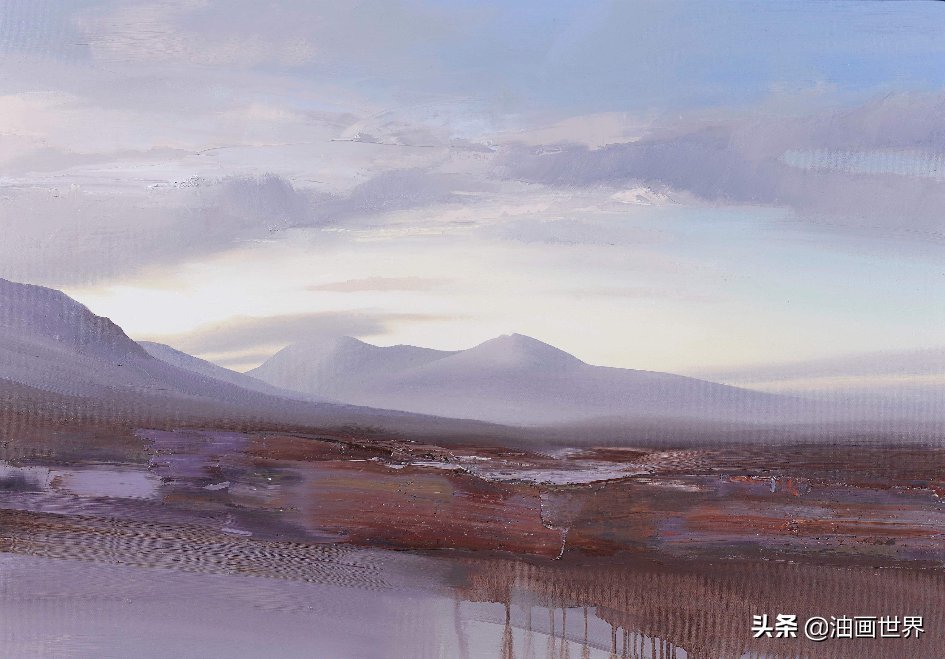 美国画家大峡谷古典风景油画,美国油画家埃里克瓦列斯的风景画