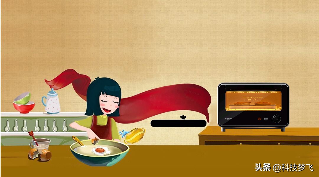 tokit迷你智能电烤箱烤肉滴油,TOKIT电烤箱