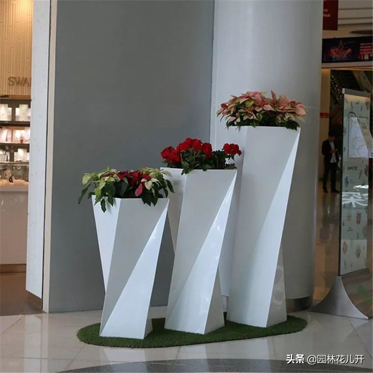 阳台花箱景观设计,景观花架花箱设计