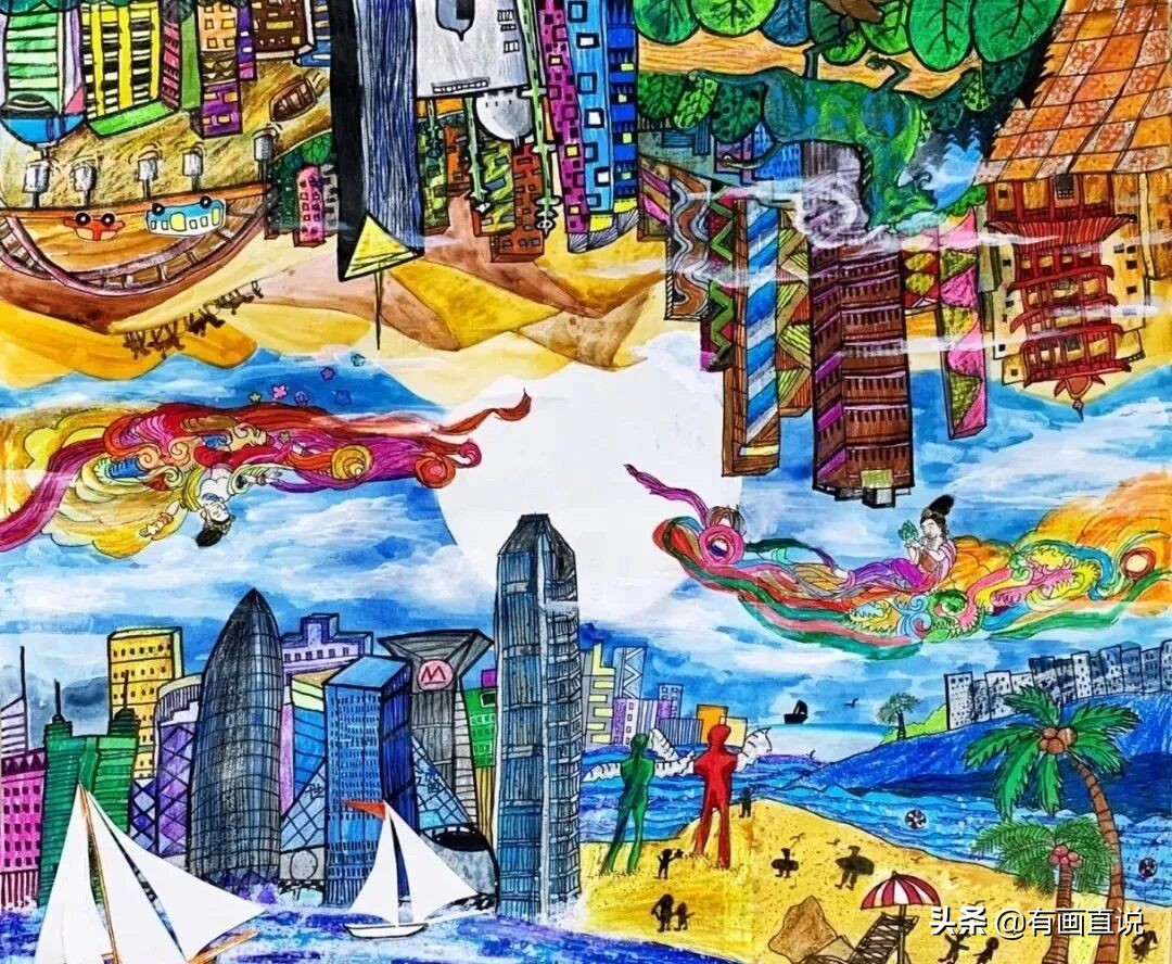 儿童创意画9-12岁,儿童创意画7-8岁创意画入门教程