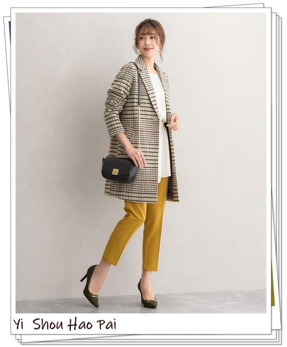 长款格子大衣配什么内搭最好看,没领的格子大衣配什么内搭