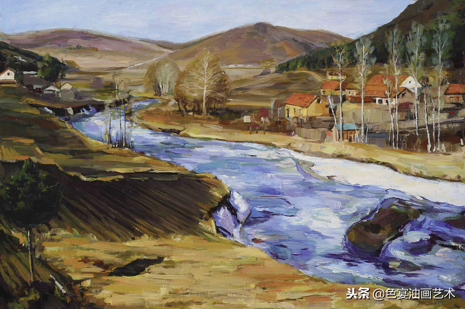 俄罗斯油画大师风景油画教程视频,油画大师油画风景创作教学视频