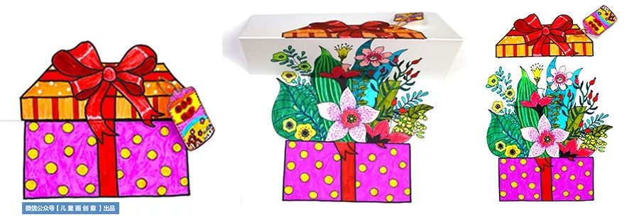 立体圣诞贺卡手工简画,画儿童简单新年贺卡手工