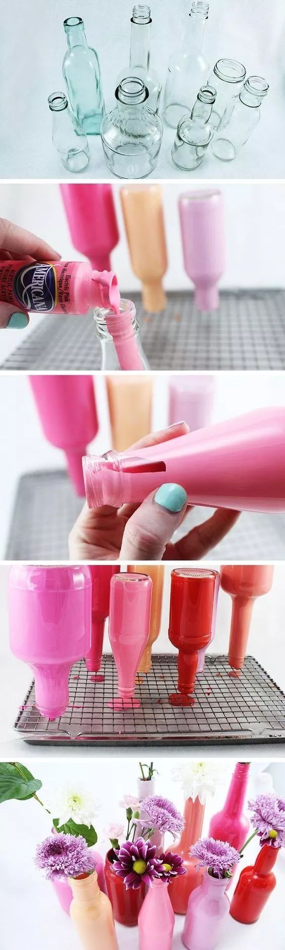 卡通彩绘瓶子作品图片,瓶子彩绘简单