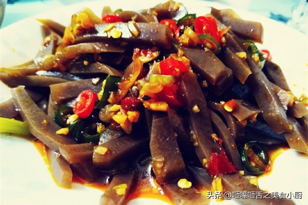 魔芋豆腐折耳根一起凉拌,酸辣魔芋豆腐怎么炒的好吃