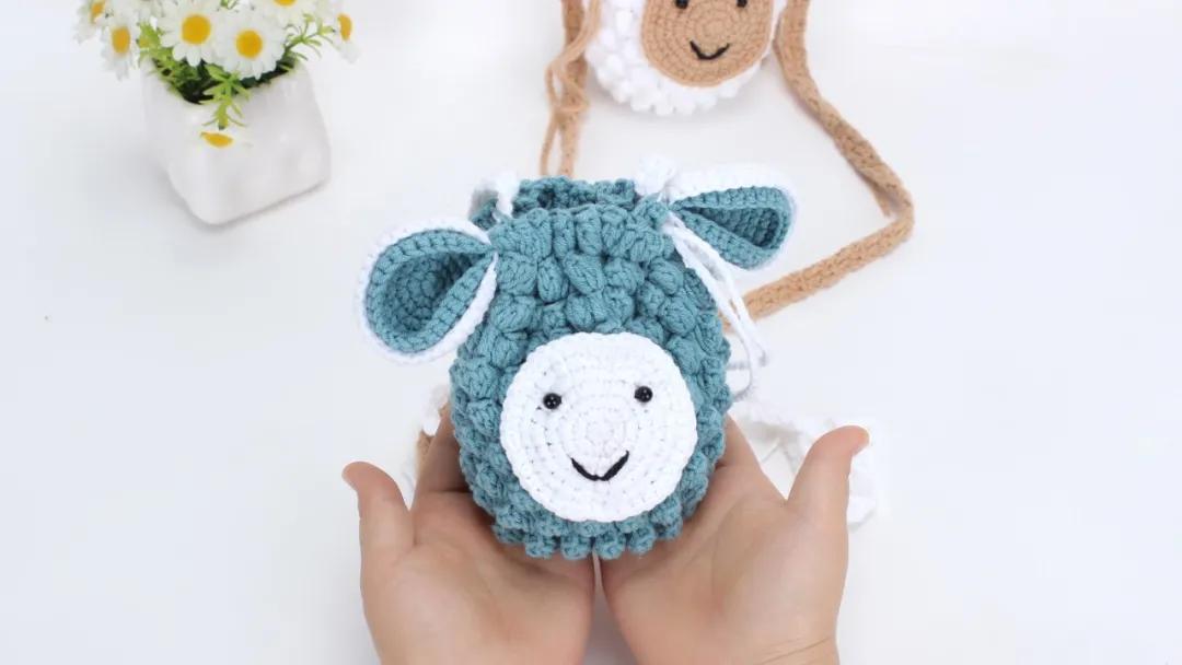 小绵羊收纳袋,小绵羊束口包教程