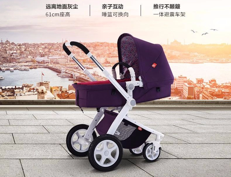 十大口碑最好的婴儿车0-6岁,颜值与功能并存的高景观婴儿车