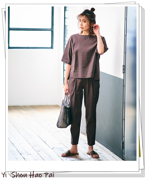 亚麻裤搭配什么上衣好看,亚麻上衣搭配格子裤秋季
