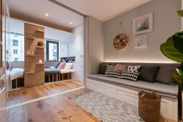 女生独居温馨小窝复式28平,日式28平温馨小窝改造