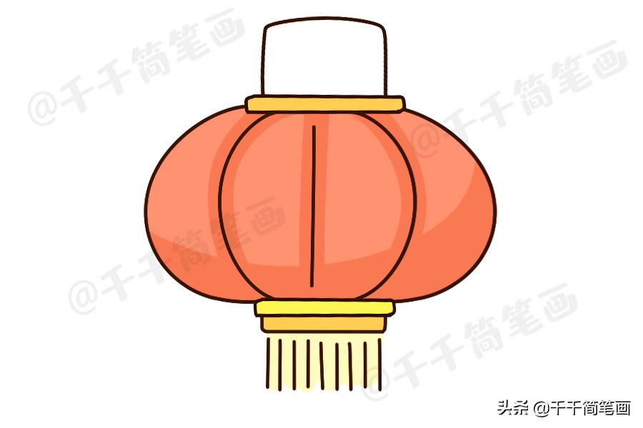 鼠年新年主题简笔画大全,鼠年元旦简笔画带颜色