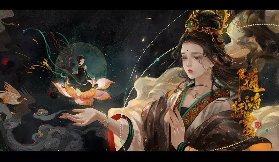 看完她笔下的古风美人,才知英雄难过美人关,一颦一笑让你醉倒